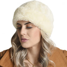 Gorro Feminino de Pelo Sintético