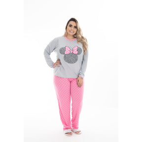 Pijama de Frio Feminino Longo - Conforto e Estilo para o Inverno - La Pupina