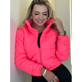 Jaqueta Puffer Feminina Bobojaco Estilo Blogueira