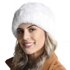 Gorro Feminino de Pelo Sintético