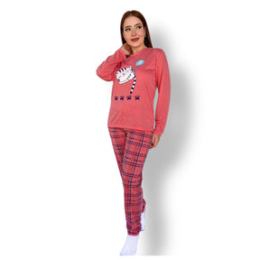 Pijama de Frio Feminino Longo - Conforto e Estilo para o Inverno - La Pupina