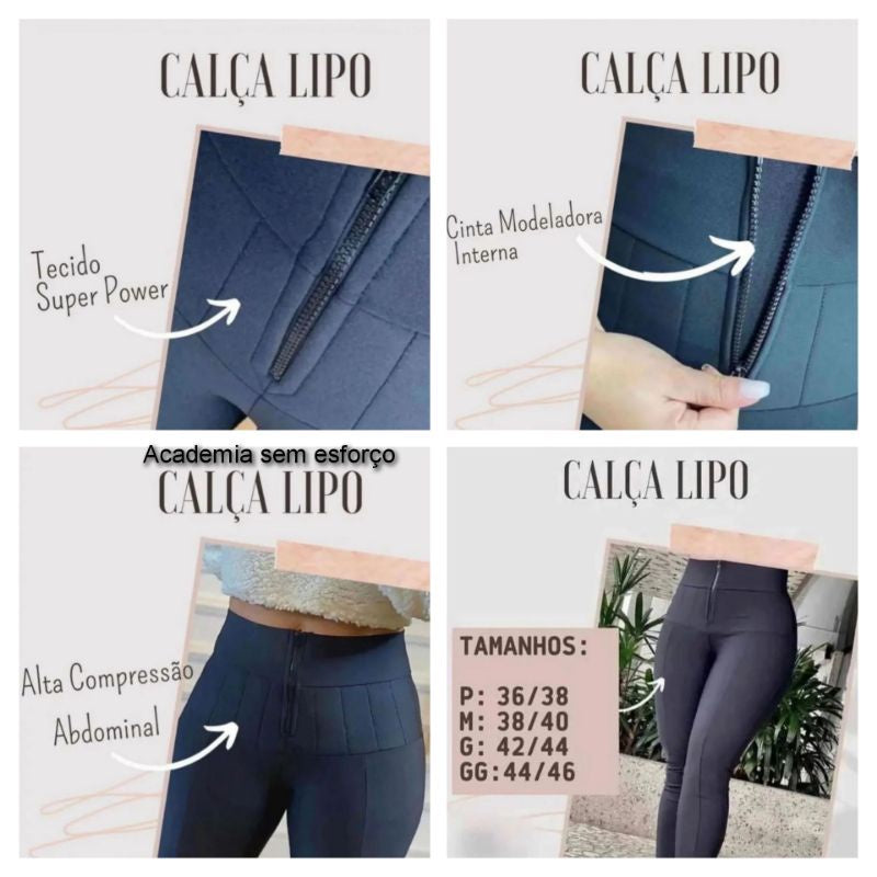 Calça Legging Lipo Chapa Barriga