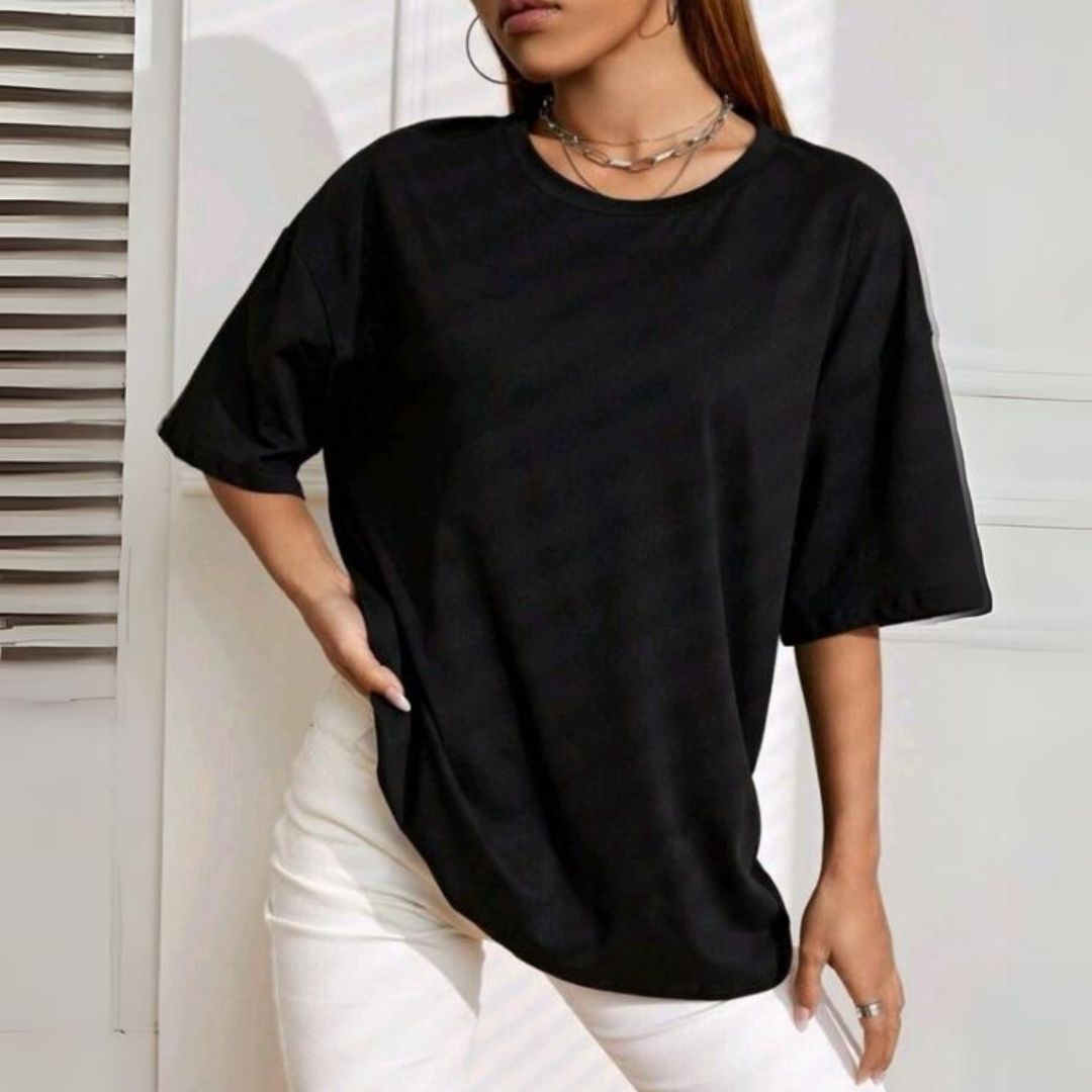 Camisetao Feminino Oversized Lisa Algodao - La Pupina