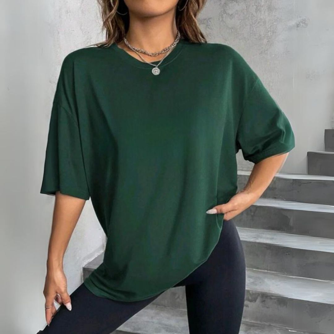 Camisetao Feminino Oversized Lisa Algodao - La Pupina