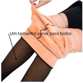 Meia-Calça Translúcida / Fina/ Térmica /Legging / Quente Inverno Feminina Com pé Fio 40