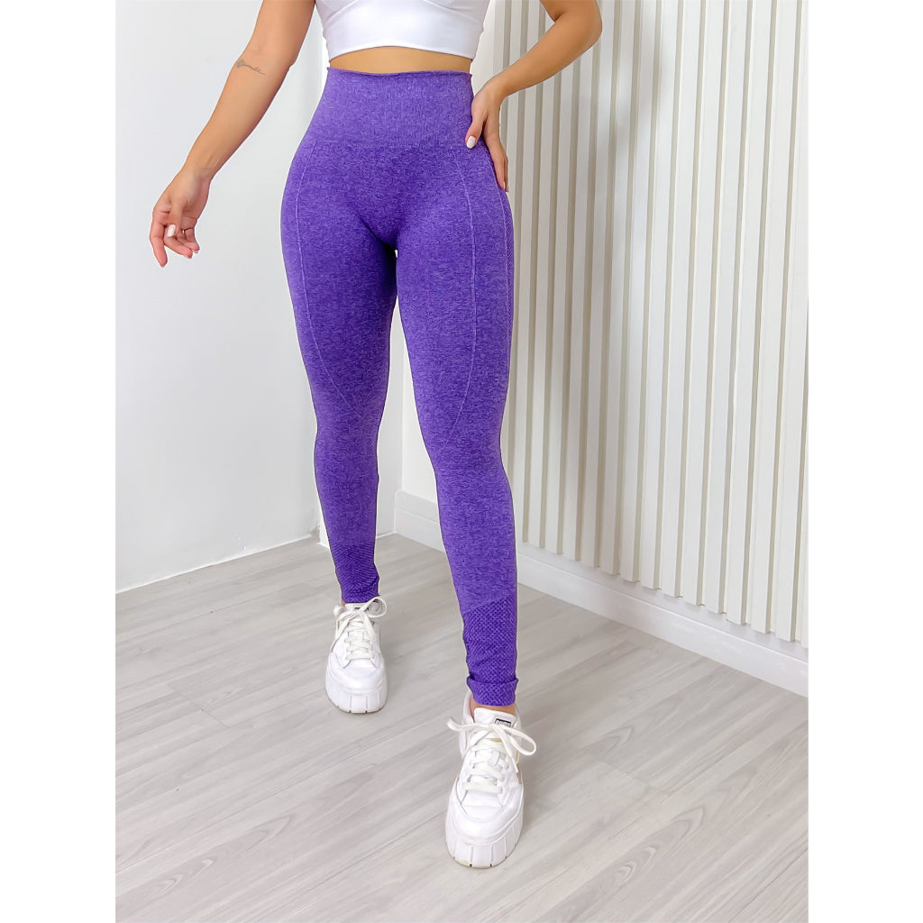 Calça Legging Esportiva Academia Feminina Cintura Alta Elástica