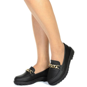 Mocassim Feminino Preto Clássico