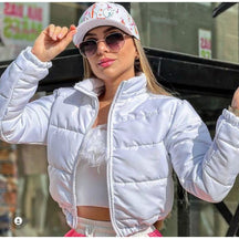 Jaqueta Puffer Feminina Bobojaco Estilo Blogueira