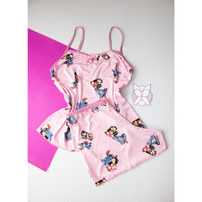 Pijama BabyDoll Feminino Lourena