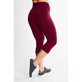 Kit 2 Calça Legging Corsário Cintura Alta Feminina Academia Fitness Lisa