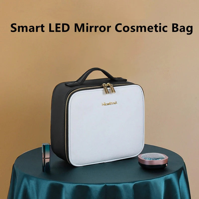 Bolsa Make Pro Profissional com Espelho LED Original